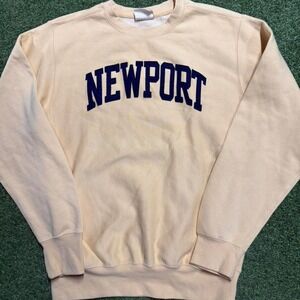 90s Newport Pro Weave cream sweatshirt Size S #90s